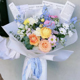 Melbourne blue color bouquet in Carnegie forist