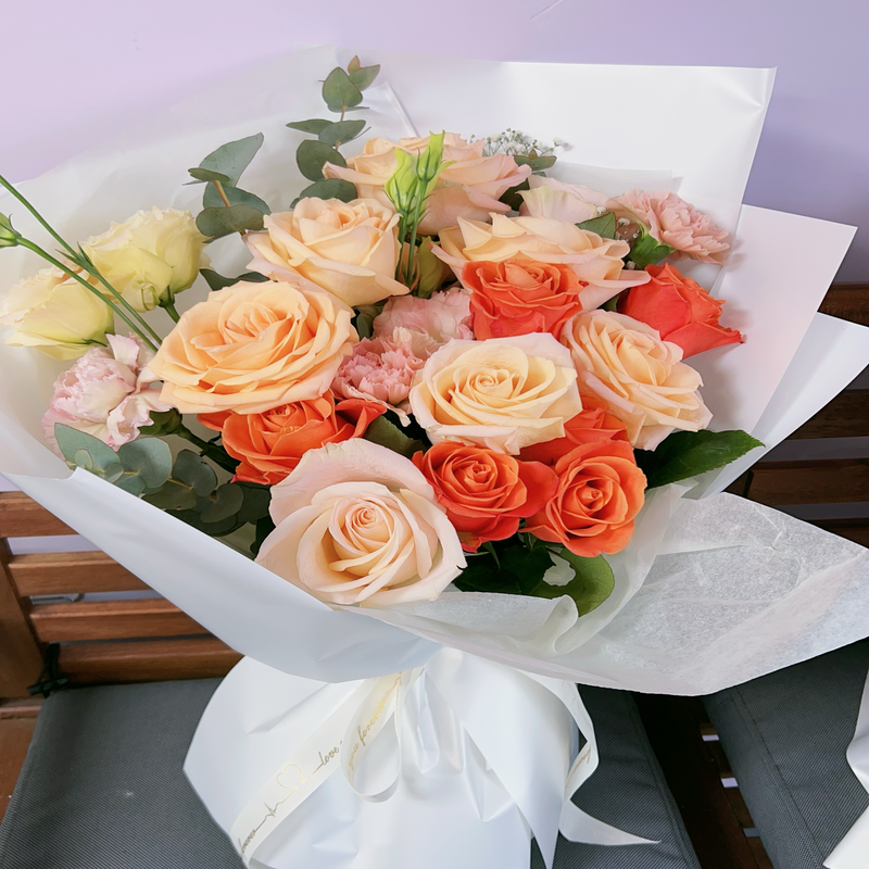 Melbourne florist  birthday flowers bouquet with bright  color
