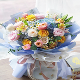 Bright Pink Colour Roses Flowers