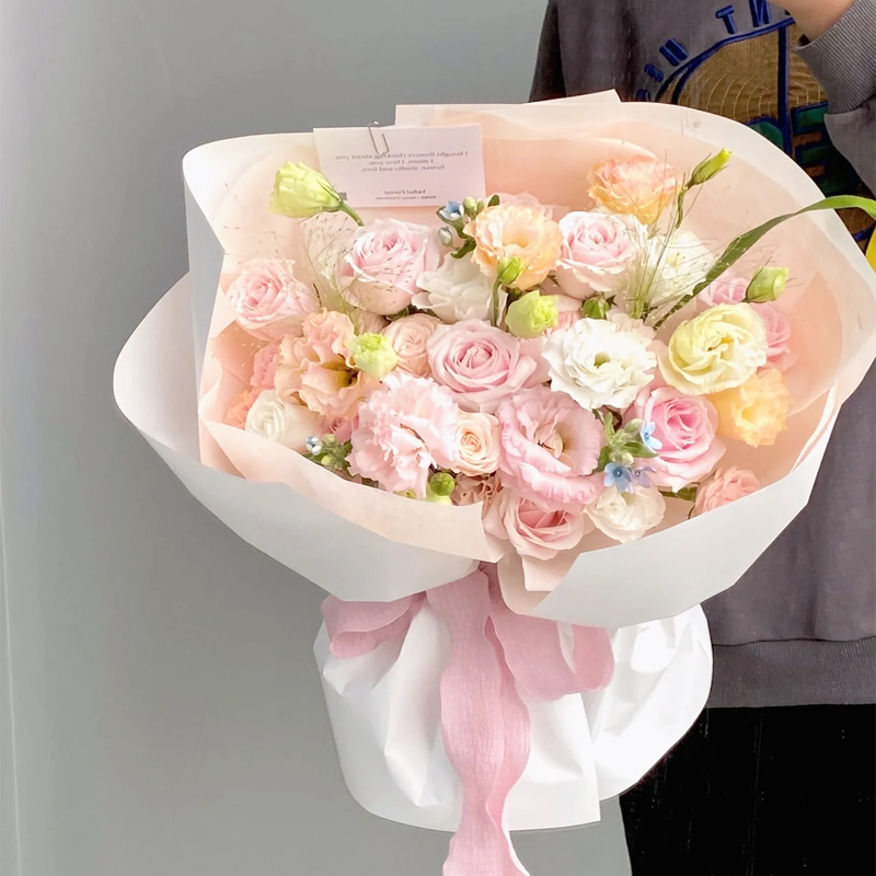 Bright Pink Colour Roses Flowers