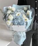 Carnegie Florist in Melbourne blue+ white flowers bouquet