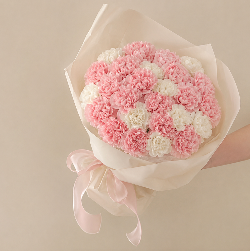Carnegie Pastel Color Carnation Bouquet | Melbourne Flower Delivery | Omeo Flowers
