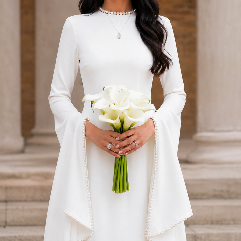 White Calla Lily Bridal Bouquet Melbourne | Omeo Flowers