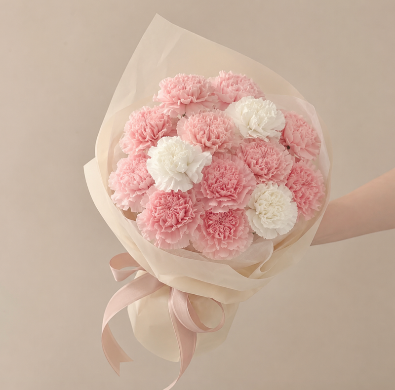 Carnegie Pastel Color Carnation Bouquet | Melbourne Flower Delivery | Omeo Flowers