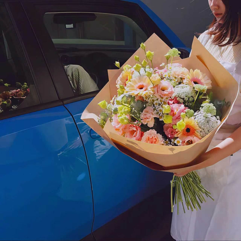 Carnegie Florist Same-Day Flower Delivery Warm Bright Colour Bouquet Melbourne