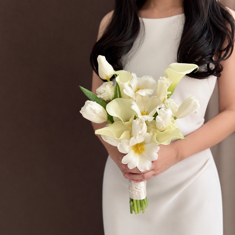 White Calla Lily Bridal Bouquet Melbourne | Omeo Flowers
