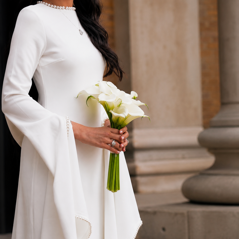 White Calla Lily Bridal Bouquet Melbourne | Omeo Flowers